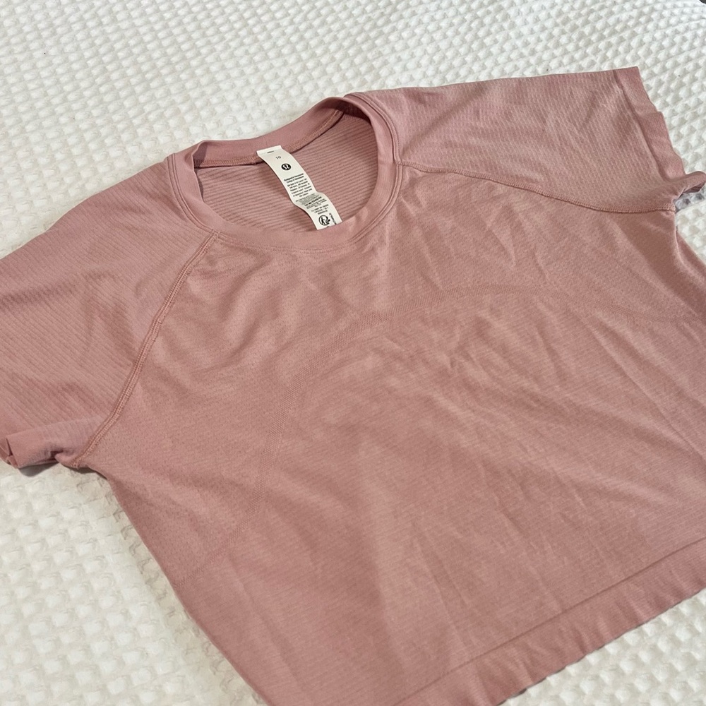 Lululemon Athletica swiftly tech crop short sleeve 2.0 size 10